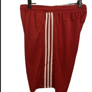 Red And White Adidas Climalite Shorts
